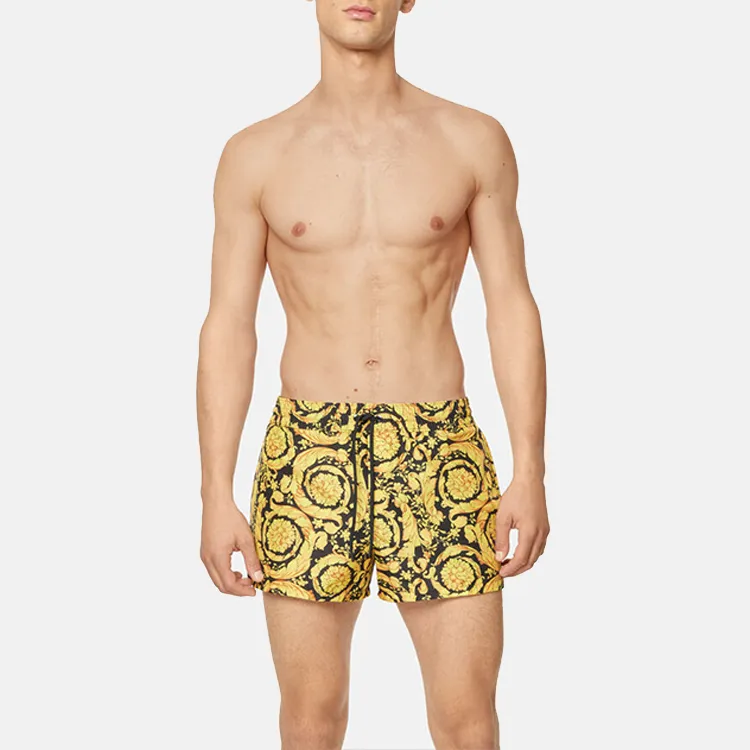 VERSACE Barocco Printed Swim Shorts-4