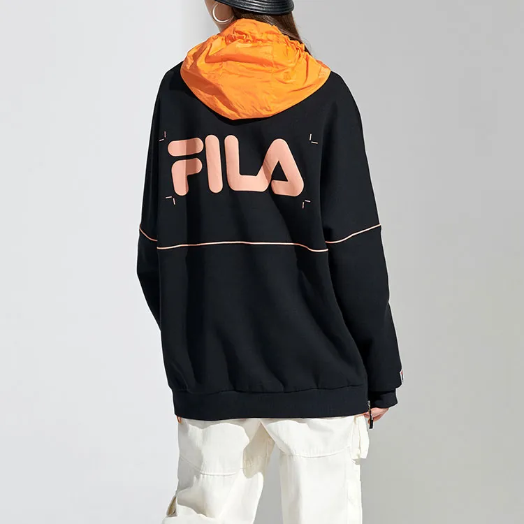 FILA FUSION Sweatshirts Unisex Black-3