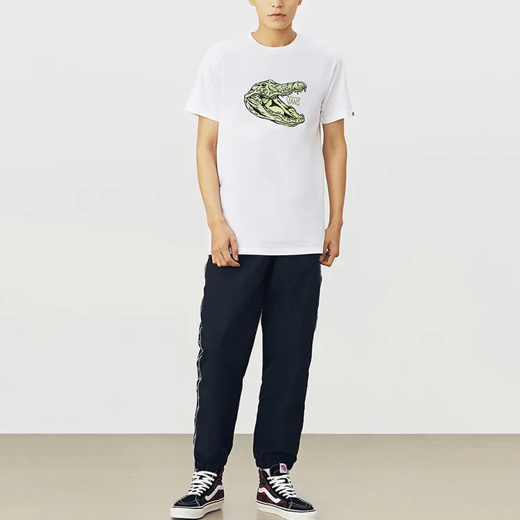 Vans M Micro Dazed Croc T Shirts Unisex White-3