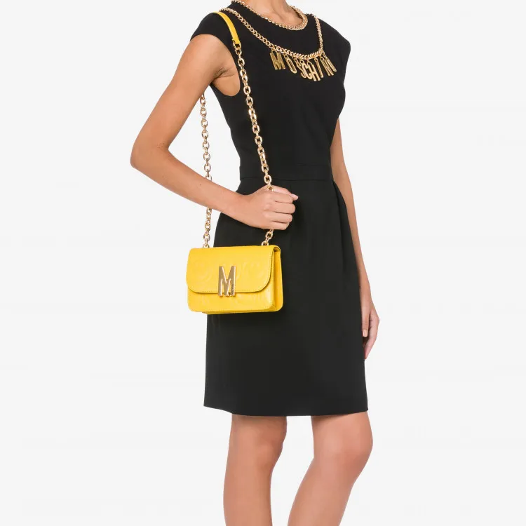 MOSCHINO Versatile Shoulder Bag Women's Yellow-3