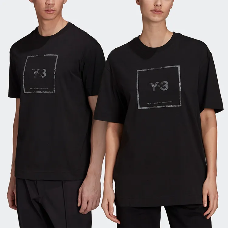Y 3 T Shirts Unisex Black-2