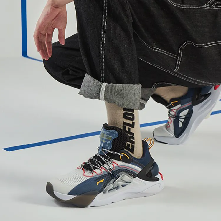 LiNing Fire Shock Absorbers Rebound Low Top Casual Shoes Men's-5