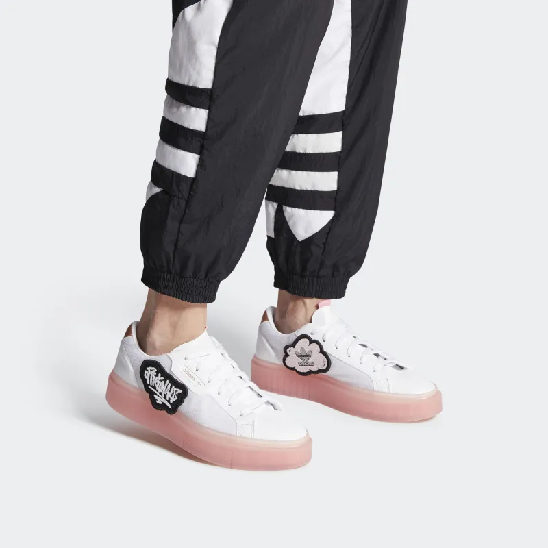 Sleek Women's Adidas Originals Super 'White Glow Pink' Women's-6