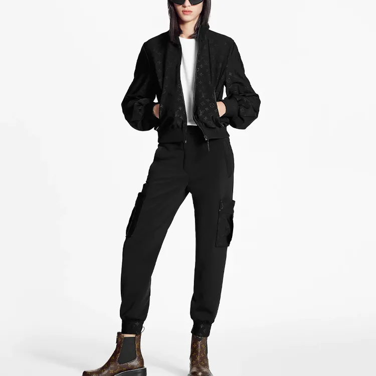 LOUIS VUITTON 2020s Monogram Eclipse pattern Jacket-1