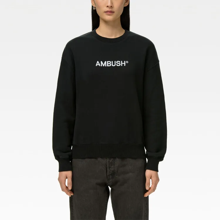 AMBUSH Logo embroidered Cotton Sweatshirt-2