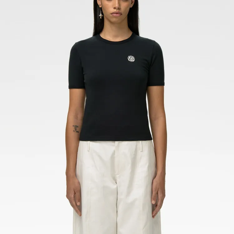 AMBUSH Graphic Short Sleeve T shirt Black White-2