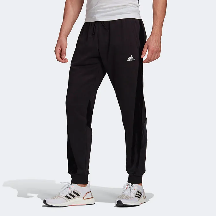 Adidas Velvet Pant M Knitted Sports Pants Men's Black-1