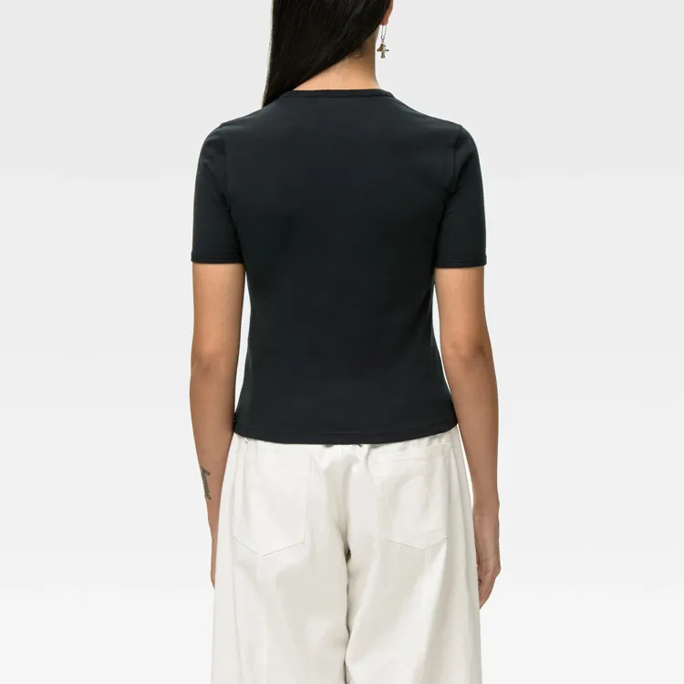 AMBUSH Graphic Short Sleeve T shirt Black White-3