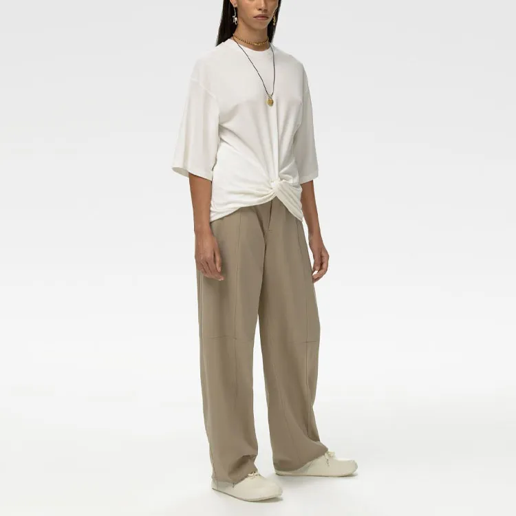AMBUSH Short Sleeve Gathered T Shirt 'White'-4