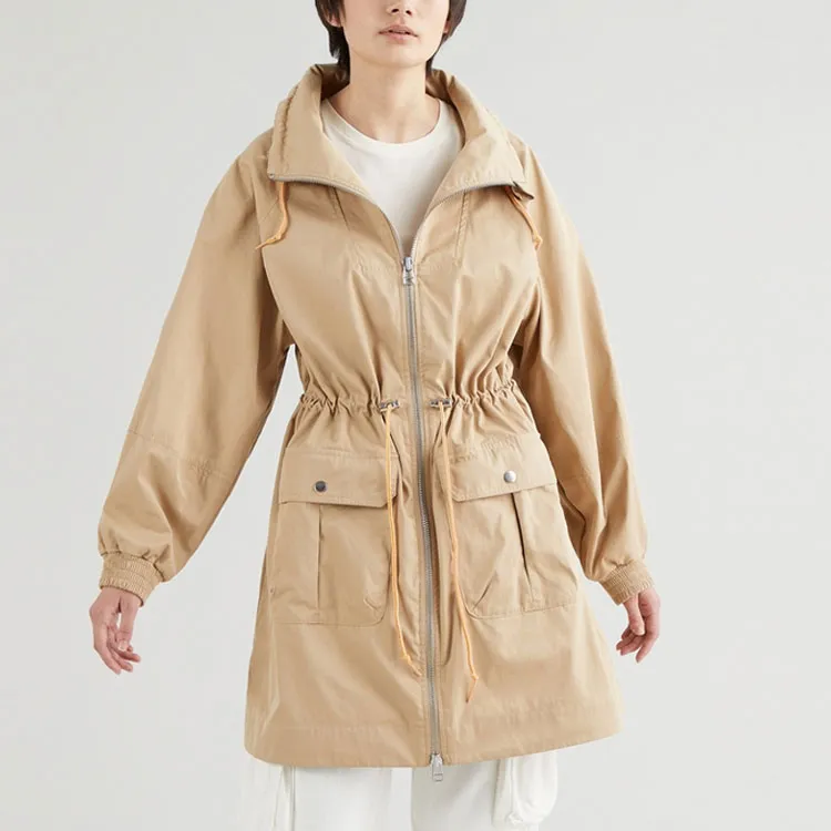 Levis Trench Coats Women's Khaki-3
