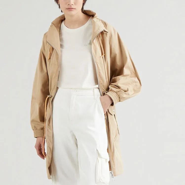 Levis Trench Coats Women's Khaki-4