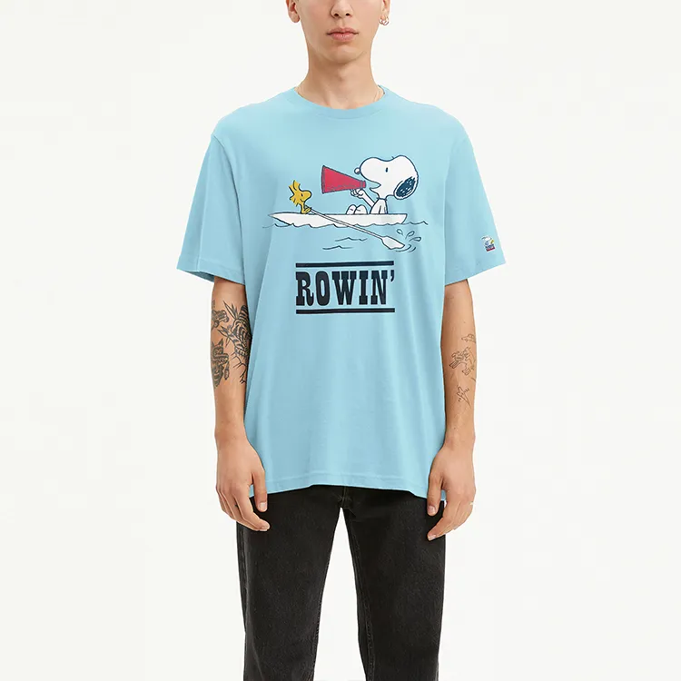 Levis T Shirts Men Blue-2
