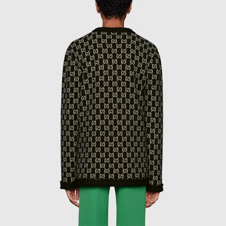 GUCCI GG jacquard Cardi coat-2