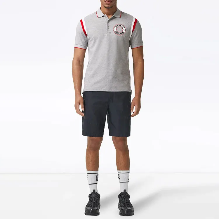 Burberry Polo Shirts Men Gray-4