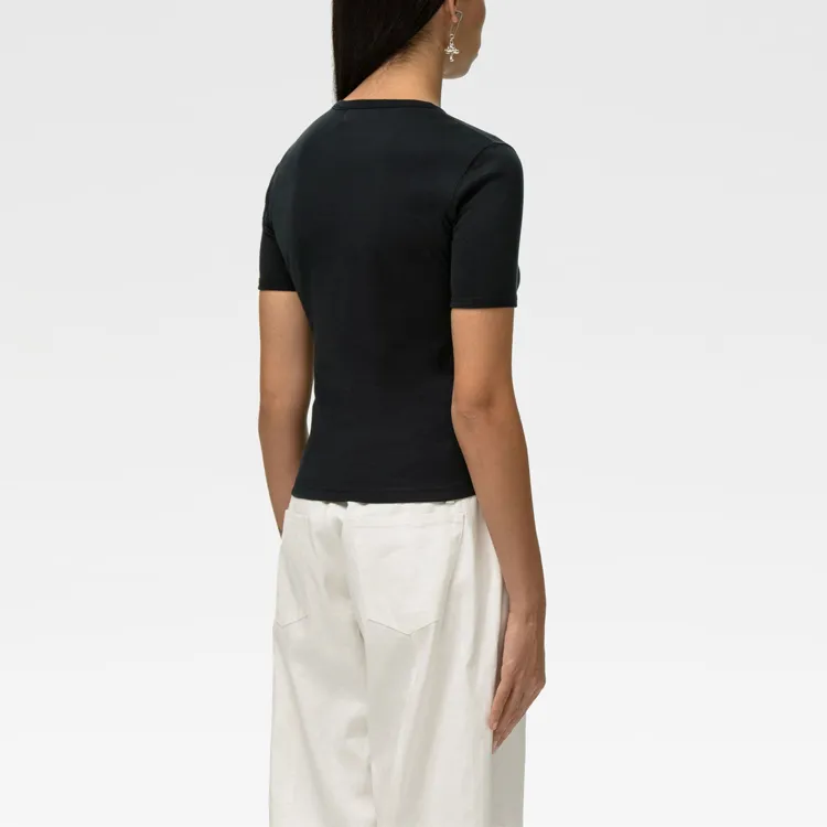 AMBUSH Graphic Short Sleeve T shirt Black White-4