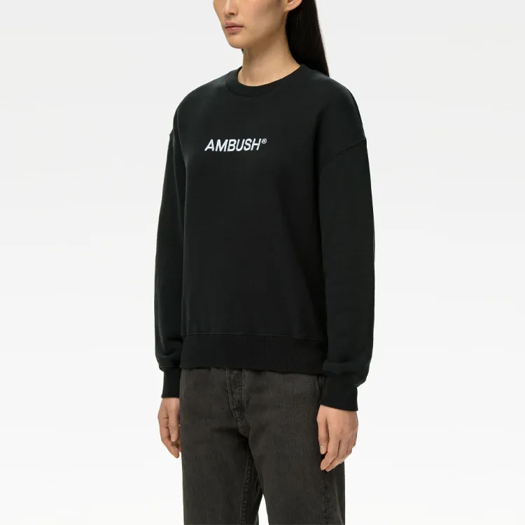 AMBUSH Logo embroidered Cotton Sweatshirt-5