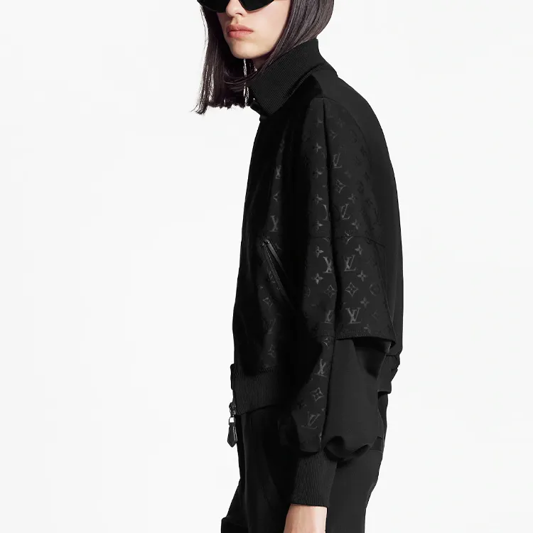 LOUIS VUITTON 2020s Monogram Eclipse pattern Jacket-4