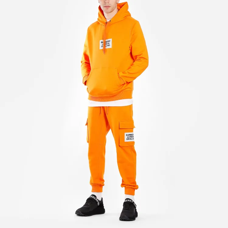 Burberry Knitted Sweatpants Men Orange-5