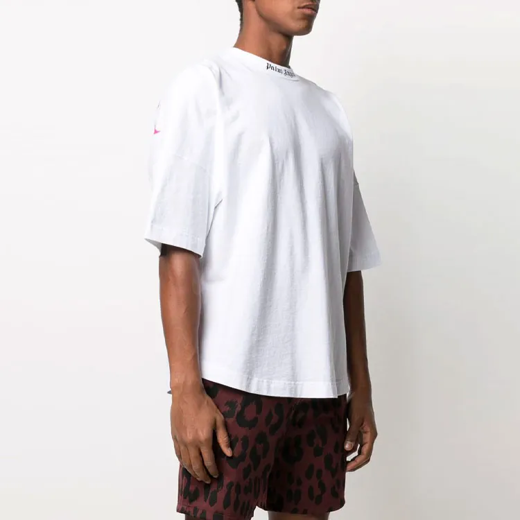 PALM ANGELS Logo print T shirt-3