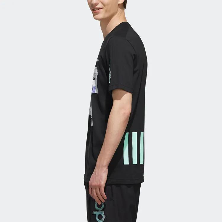 Adidas Neo T Shirts Men Black-3
