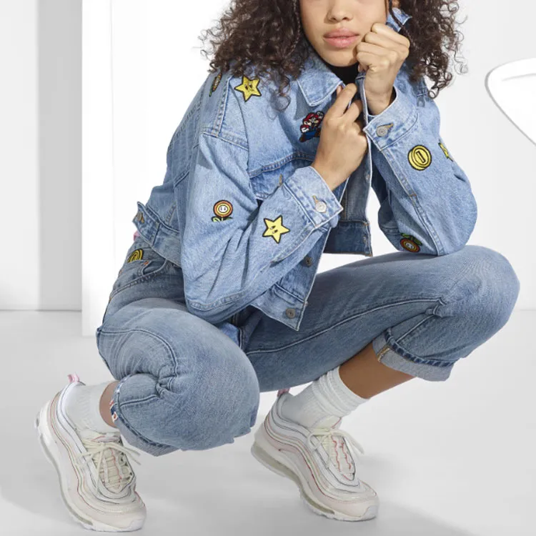 Levis Super Mario Denim Jacket Women's Blue-2