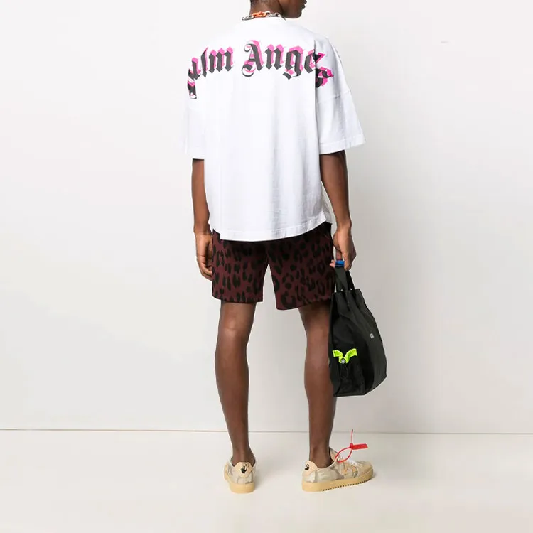 PALM ANGELS Logo print T shirt-2