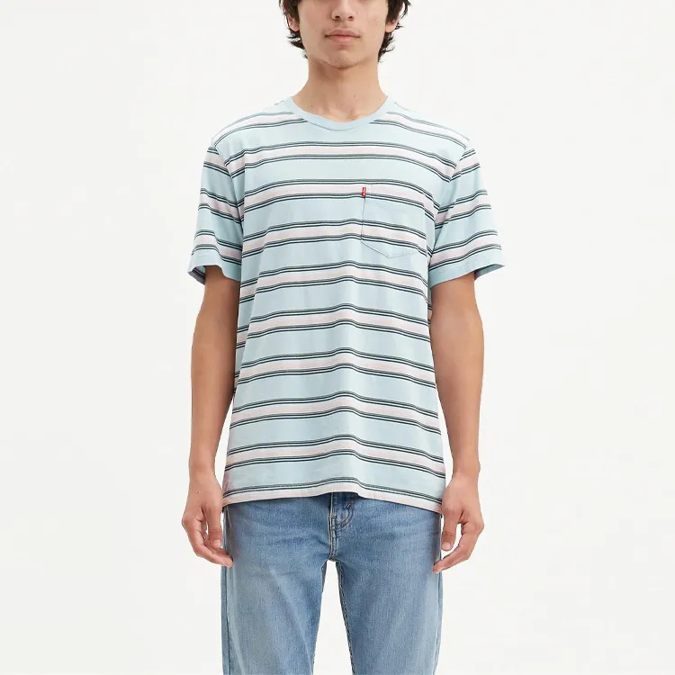 Levis T Shirts Men Blue-4