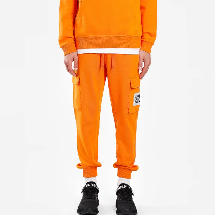 Burberry Knitted Sweatpants Men Orange-3