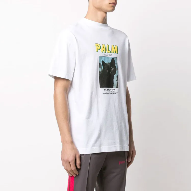 PALM ANGELS Black Cat Tee-3