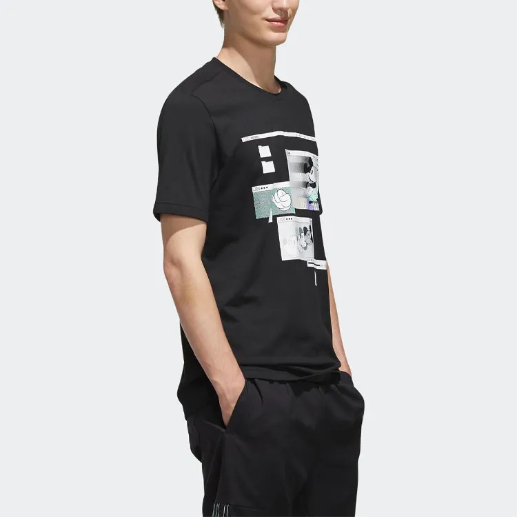 Adidas Neo T Shirts Men Black-4