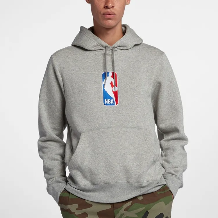 Nba X Nike Sweatshirts Men Gray-2