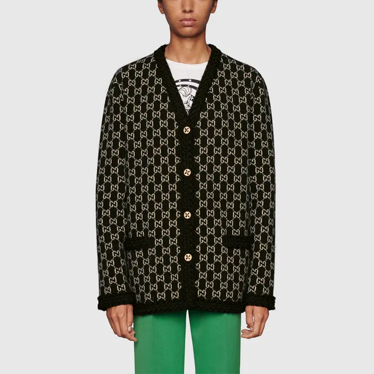 GUCCI GG jacquard Cardi coat-1