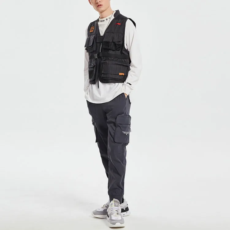 LINING Cargo Pants Men Ebony Black-3