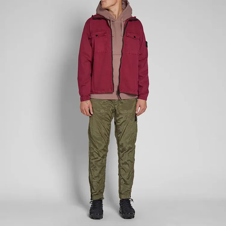 STONE ISLAND Jacket Men's Burgundy-1