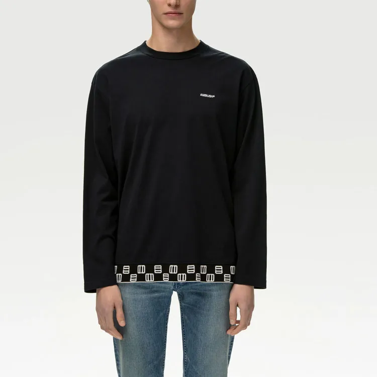 AMBUSH Monogram Rib Long Sleeve Tee-2