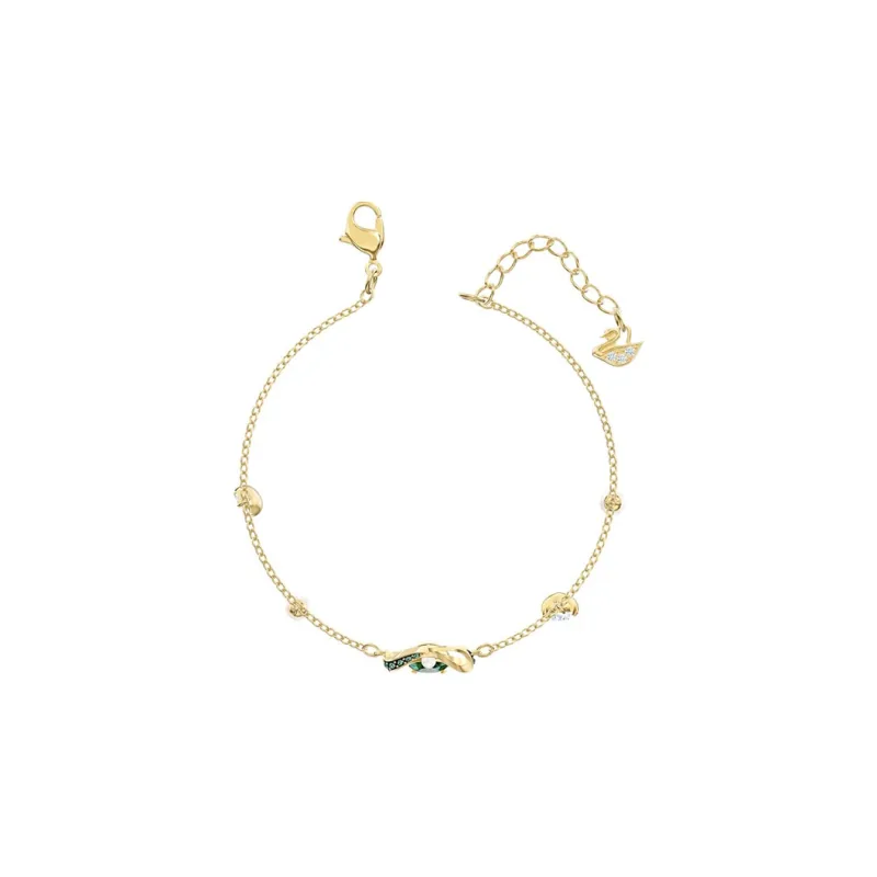 Swarovski Black Baroque Bracelets Women's Gold/Green-1