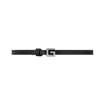GUCCI Patent Leather Necklaces Unisex Black