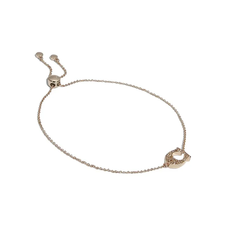 COACH Gold plated Brass Bracelets Women's Rose Gold-0
