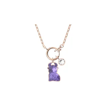 Swarovski Chinese Zodiac Rose Gold Plated Necklaces Women's
