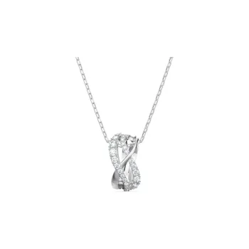Swarovski Rhodium Plated Necklaces Women's Silver