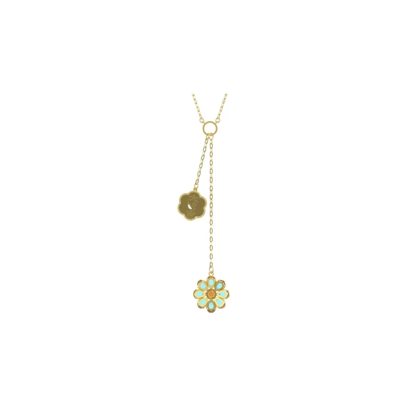 Swarovski Flower Of Fortune Gold Plated Necklaces Women's-1
