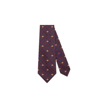 GUCCI Silk Ties Men's Marine Blue