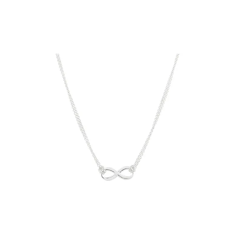 TIFFANY & CO. Infinity Series 925 Sterling Silver Necklaces Women's Silver-0