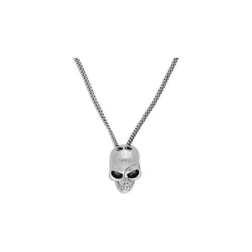 Alexander McQUEEN skull pendant Silver necklace