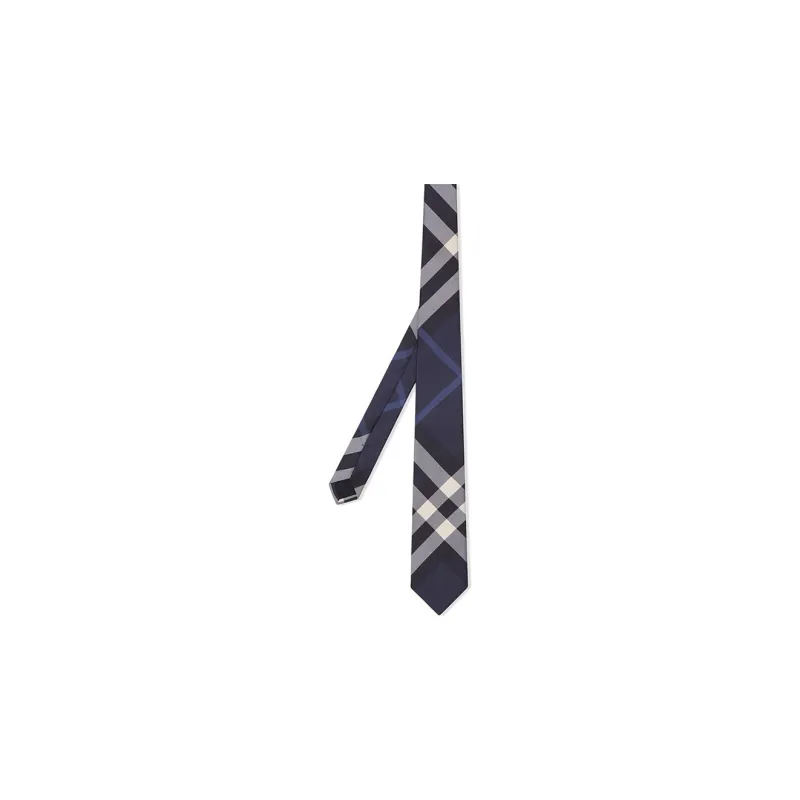 Burberry Checked Pointed Tip Tie-1