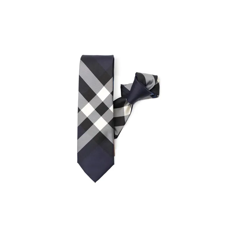 Burberry Checked Pointed Tip Tie-3