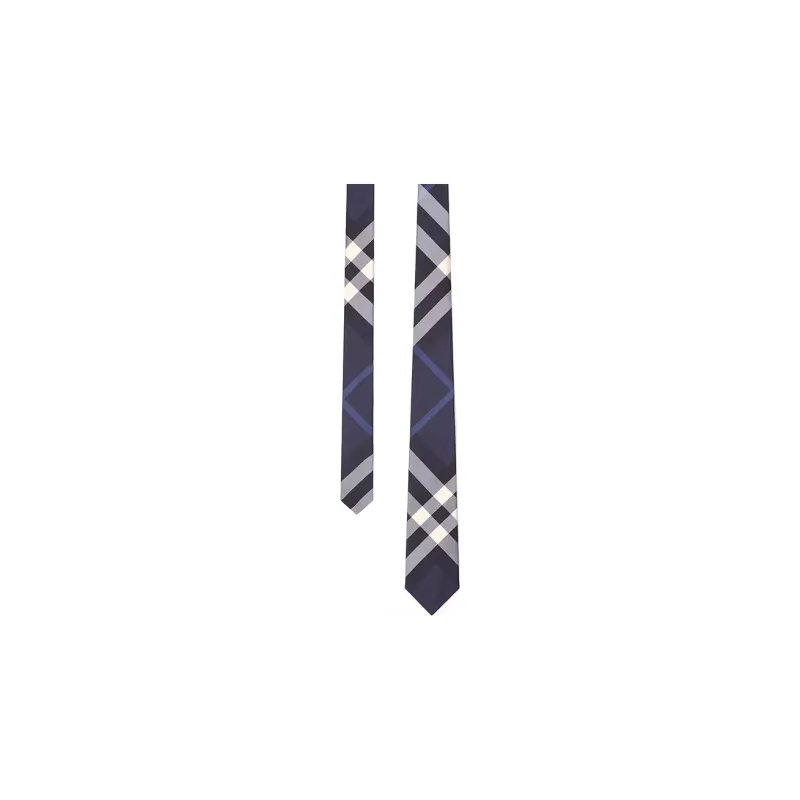Burberry Checked Pointed Tip Tie-4