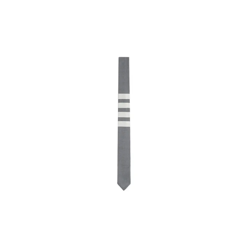 THOM BROWNE 4 bar Plain Weave Tie-0