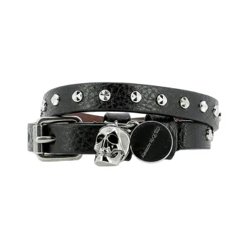 Alexander McQueen Skull Charm Wrap Bracelet