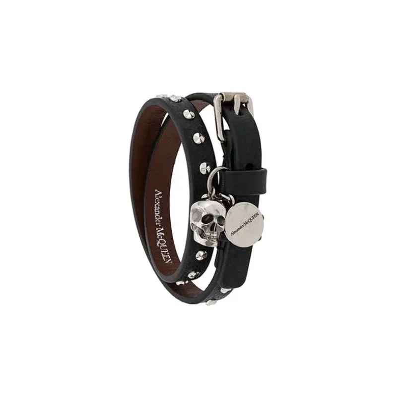 Alexander McQueen Skull Charm Wrap Bracelet-1
